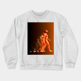 Illustration of the stages in human evolution (E436/0031) Crewneck Sweatshirt